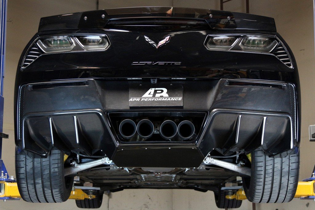 APR Performance, APR Carbon Fiber Rear Diffuser Version II | 2014+ Chevrolet Corvette C7 (AB-277029)