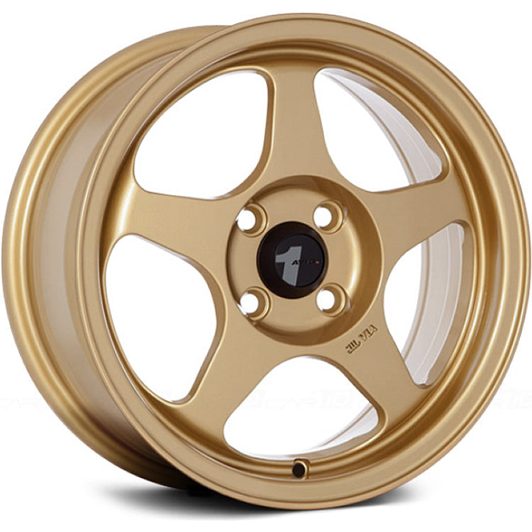 AVID1, AVID1 AV8 4x100 Bolt 73.1 Hub 15" Size Wheels in Gold