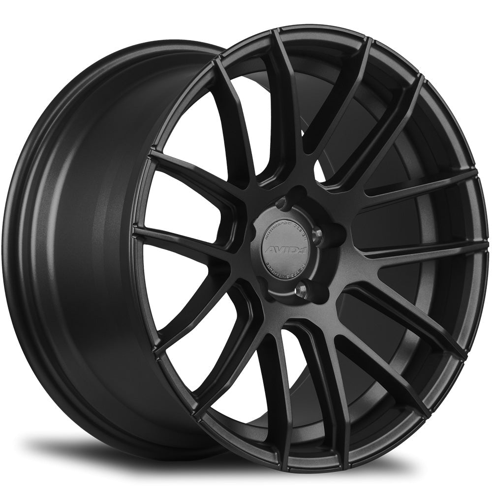 AVID1, AVID1 SL01 5x100 Bolt 73.1 Hub 18" Size Wheels in Matte Black