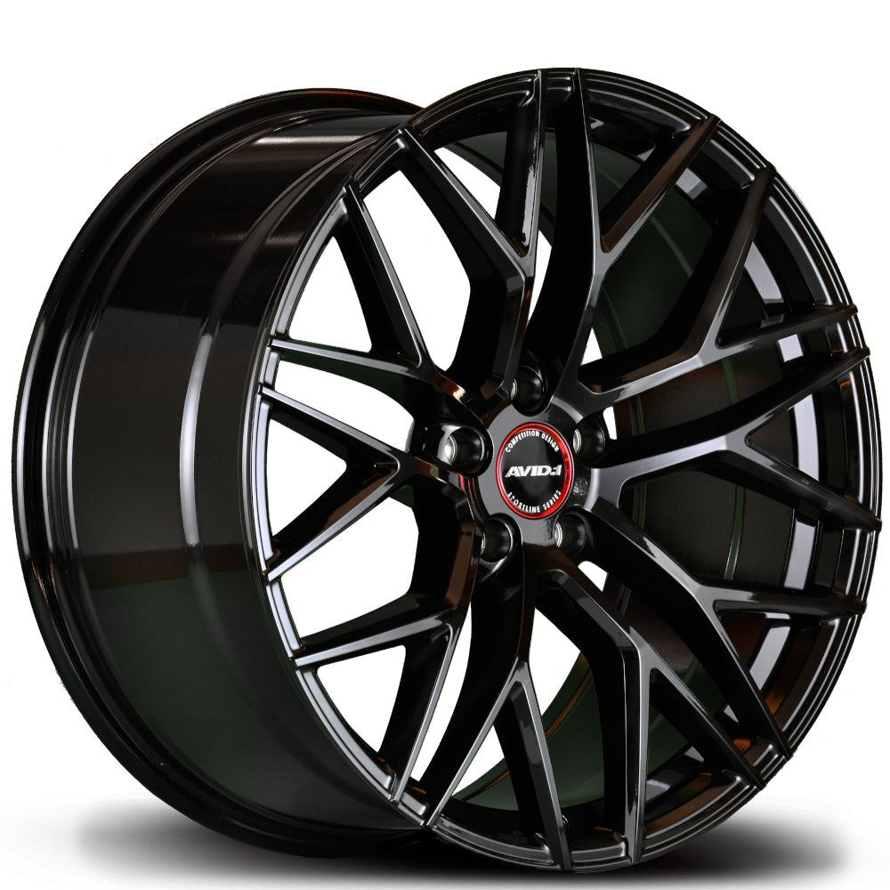 AVID1, AVID1 SL03 5x112 Bolt 73.1 Hub 18" Size Wheels in Gloss Black