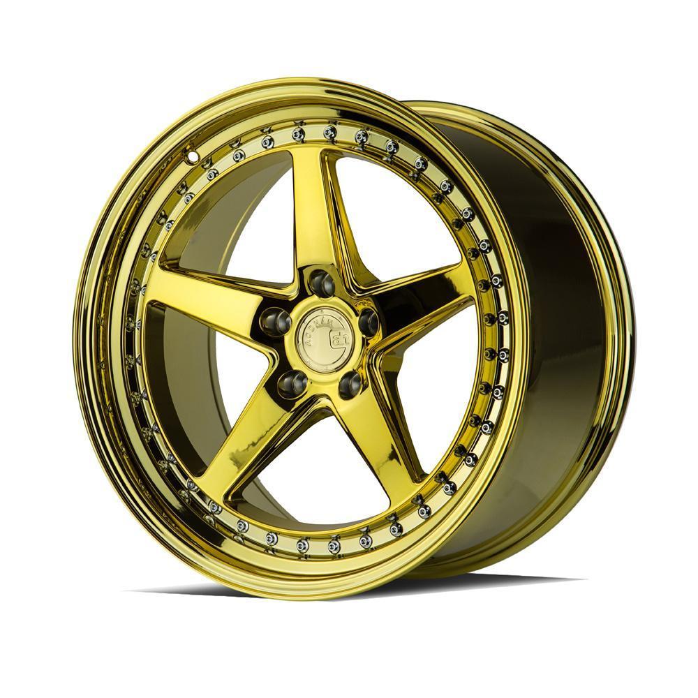 AodHan Wheels, AodHan DS05 Wheels - 5x100 18" - Gold Vacuum