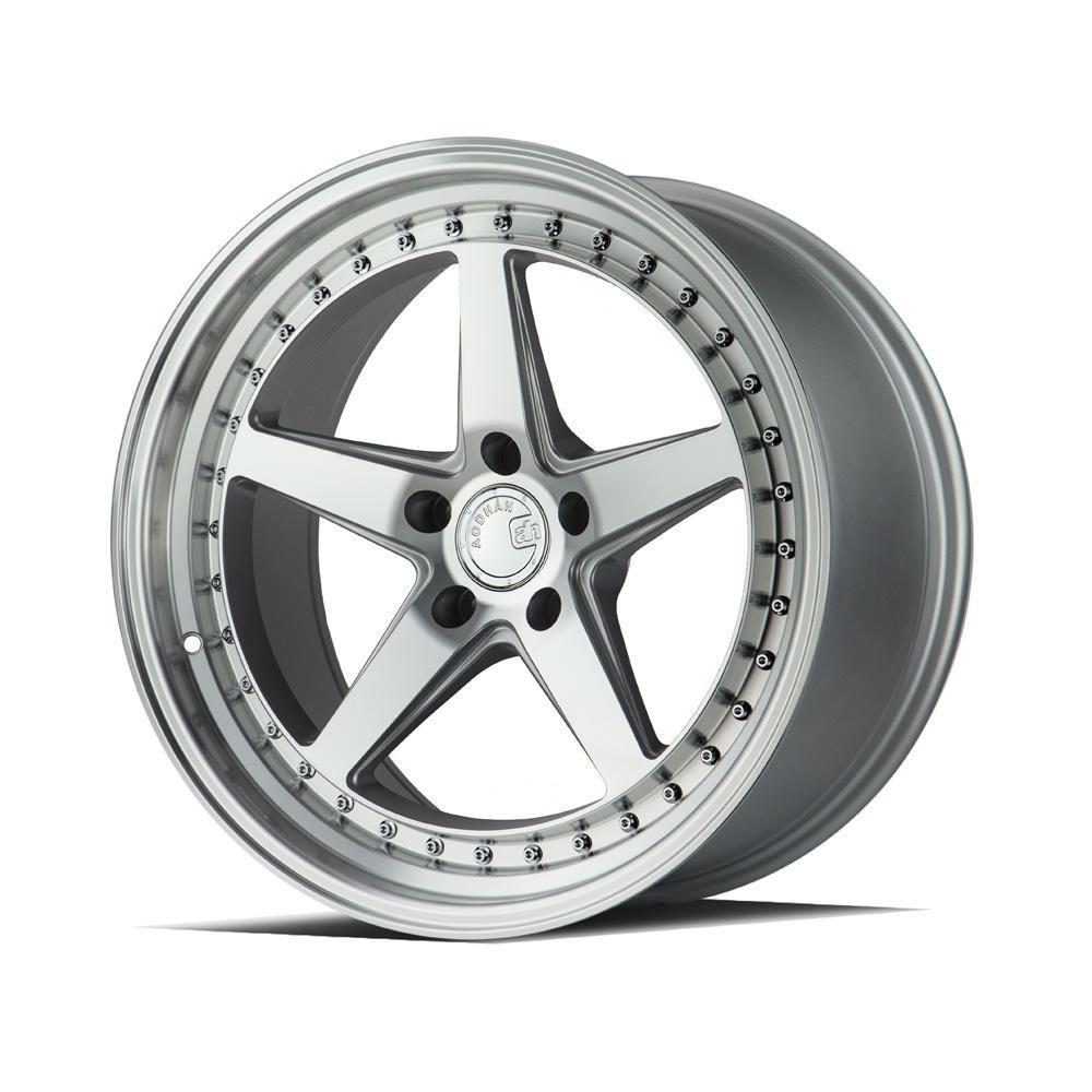 AodHan Wheels, AodHan DS05 Wheels - 5x100 18" - Silver w/Machined Face