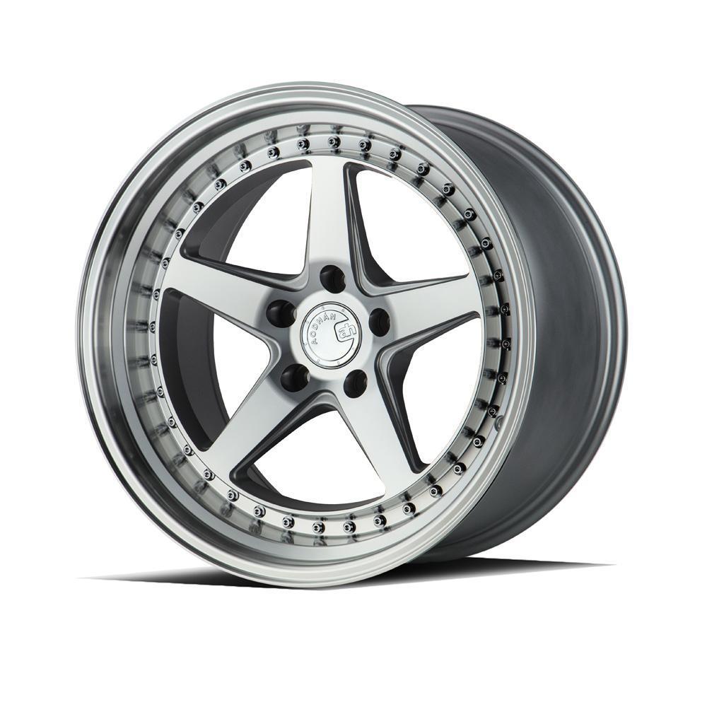 AodHan Wheels, AodHan DS05 Wheels - 5x100 18" - Silver w/Machined Face