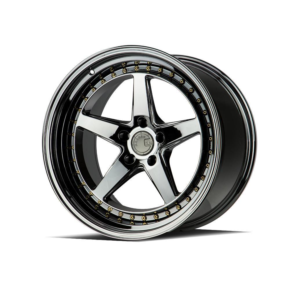 AodHan Wheels, AodHan DS05 Wheels - 5x114.3 19" - Black Vacuum