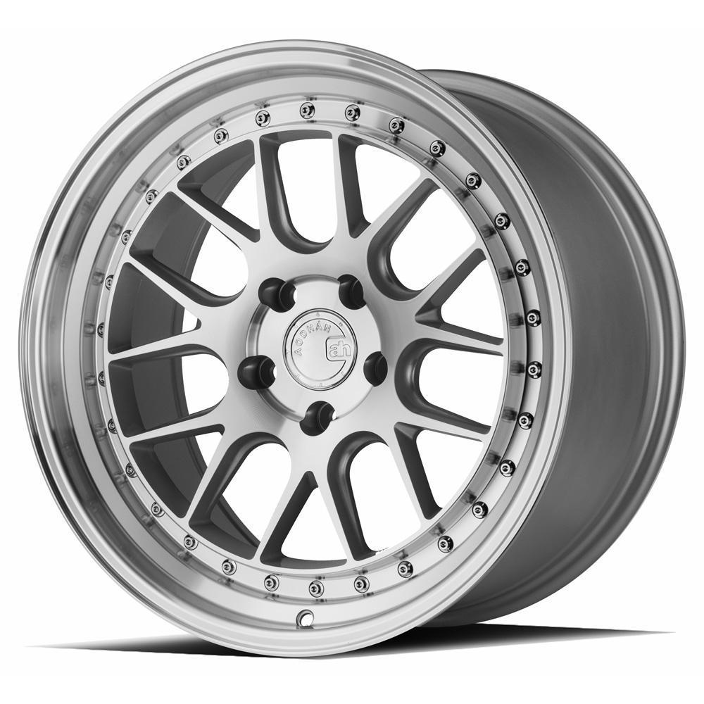 AodHan Wheels, AodHan DS06 Wheels - 5x100 18" - Silver w/Machined Face