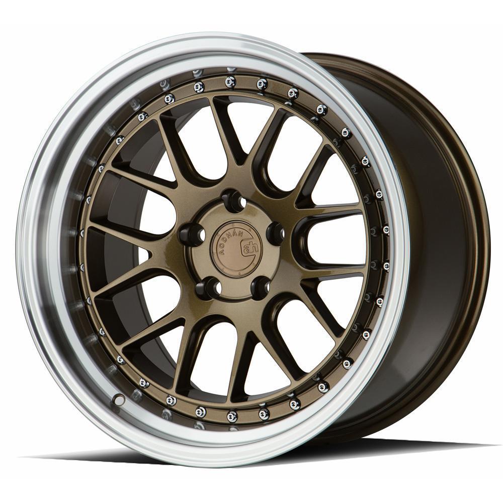 AodHan Wheels, AodHan DS06 Wheels - 5x114.3 19" - Bronze w/Machined Lip