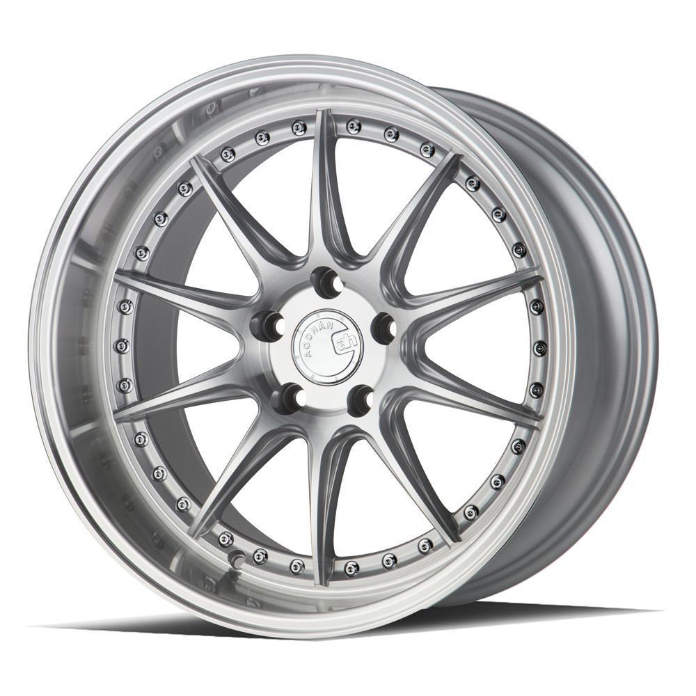 AodHan Wheels, AodHan DS07 Wheels - 5x100 18" - Silver w/Machined Face