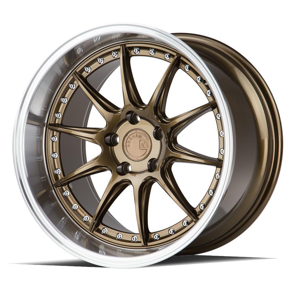 AodHan Wheels, AodHan DS07 Wheels - 5x114.3 19" - Bronze w/Machined Lip