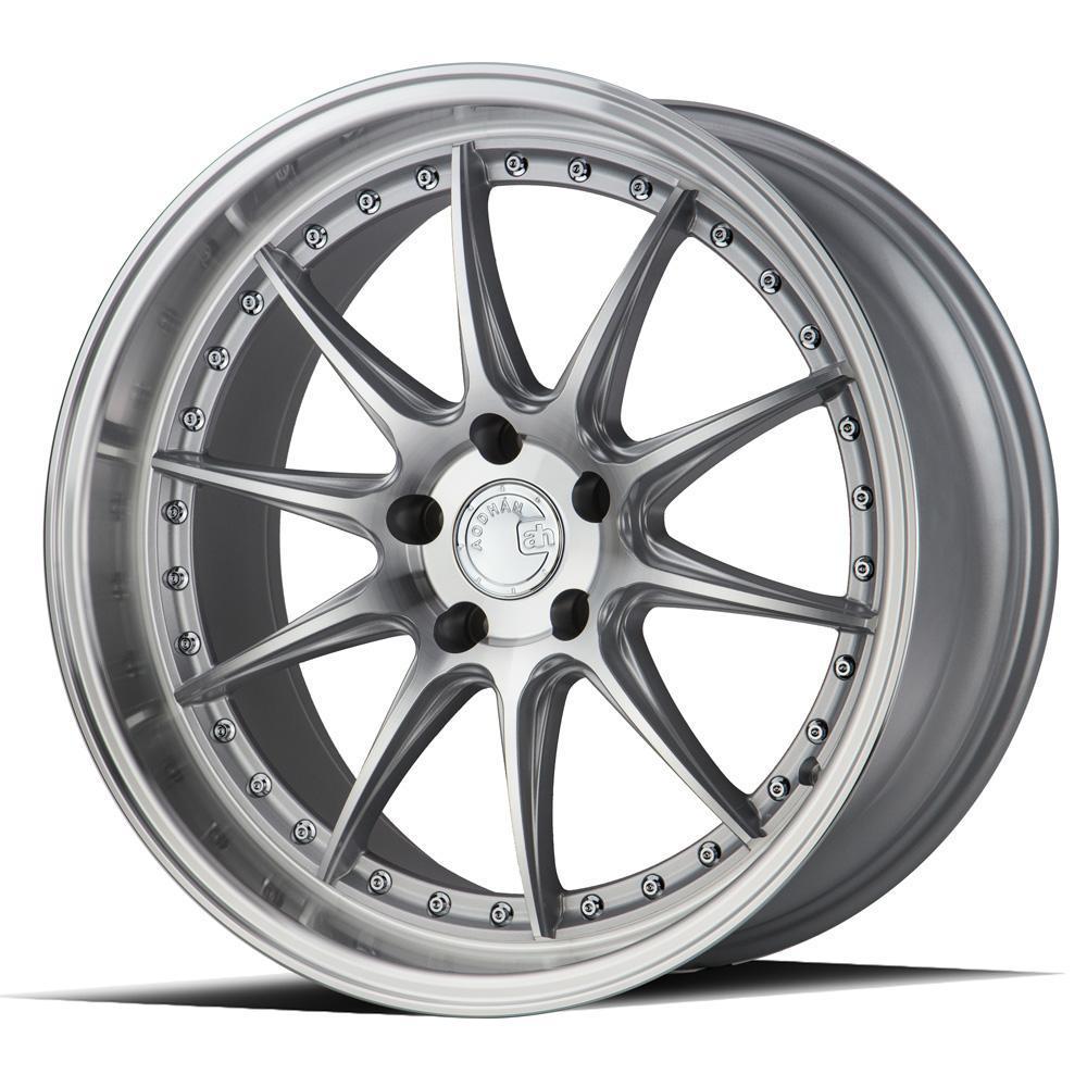 AodHan Wheels, AodHan DS07 Wheels - 5x114.3 19" - Silver w/Machined Face