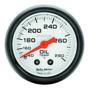 Auto Meter Gauges, Autometer Phantom 2-1/16'' Oil Temperature 140-280 °F Gauge (5741)